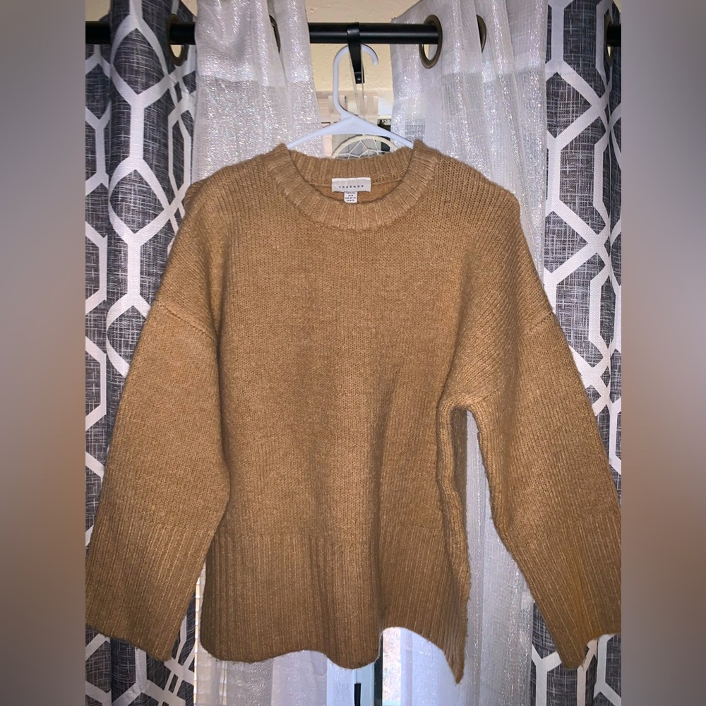 TOPSHOP Tan Sweater size medium
